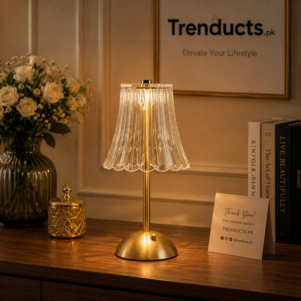 Pleated Lamp | Ambient Fluted Table Light