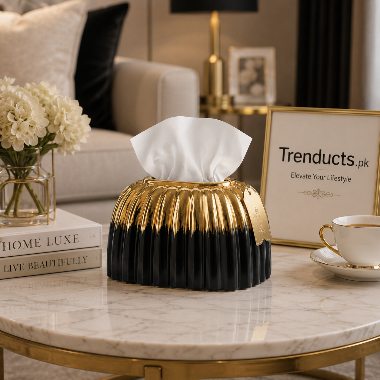 Ceramic Tissue Box - Luxury Dispenser