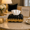 Crest Case Shape Luxury Ceramic Tissue Box