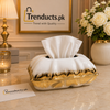Crest Case Shape Luxury Ceramic Tissue Box