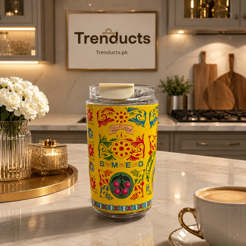 Smeg Style Insulated Travel Mug | Luxury Thermal Coffee Tumbler