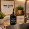 Kitchen and Bathroom Matte Black Liquid Dispenser - Premium Countertop Soap Bottle