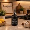 Kitchen and Bathroom Matte Black Liquid Dispenser - Premium Countertop Soap Bottle