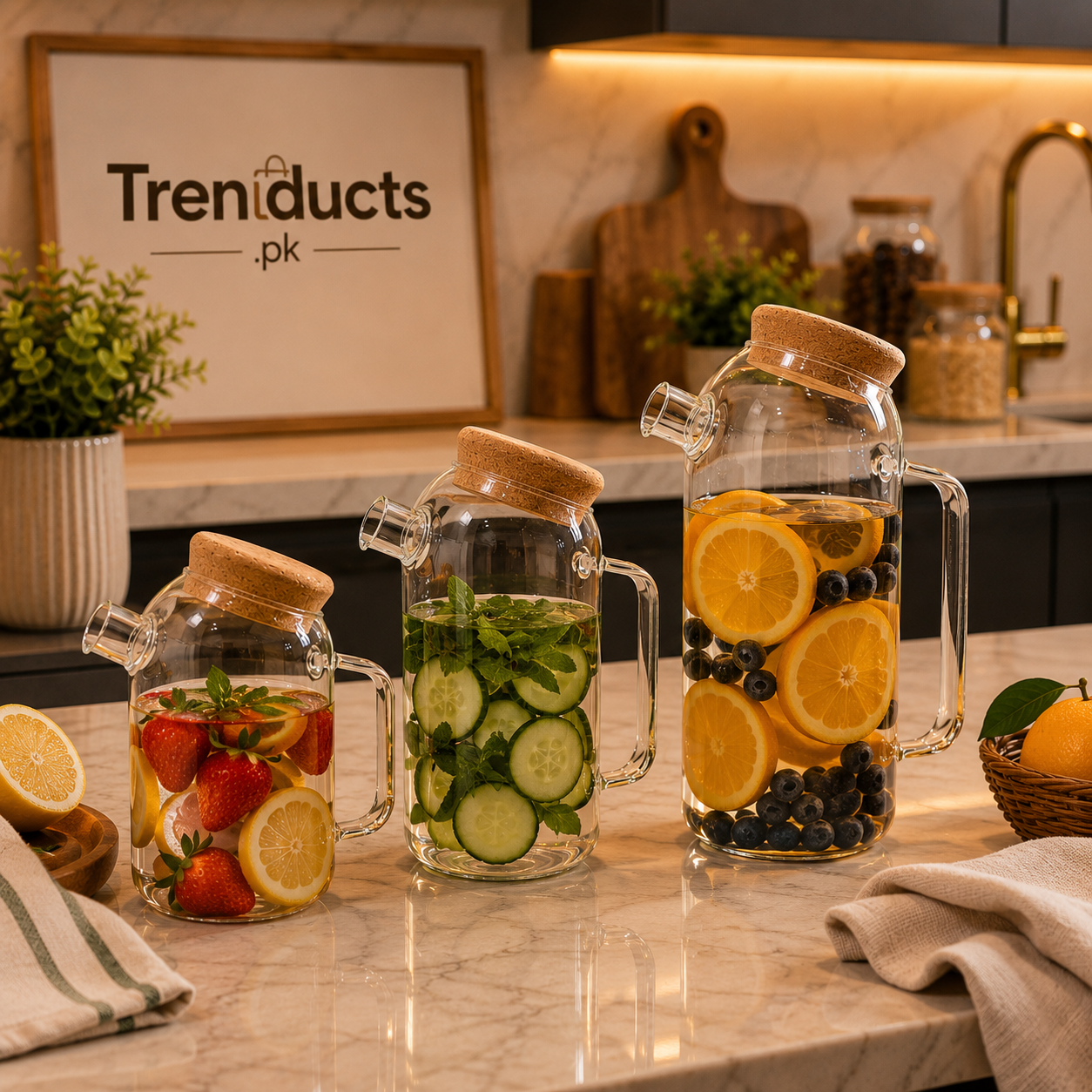Borosilicate Fireproof Kettle & Jug - Premium Stove-Safe Teapot Pitcher
