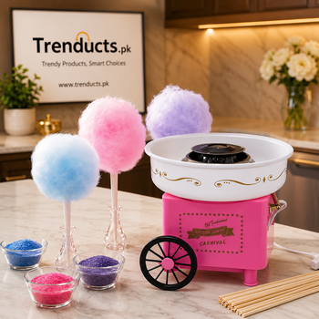 Retro DIY Cotton Candy Machine with Stainless Steel Bowl