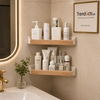 Self-Adhesive ABS Plastic Bathroom Corner Rack Shelf