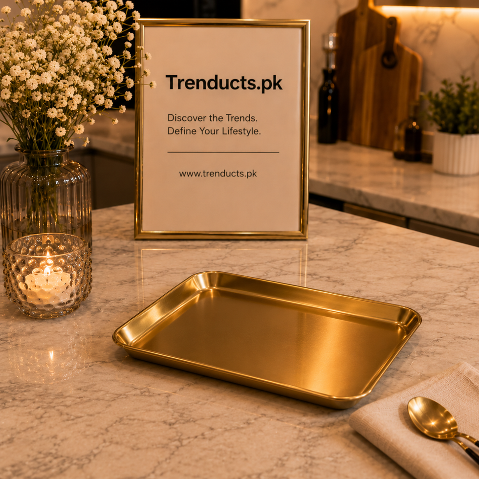 Luxury Square Stainless Steel Serving Plate (14cm) – Premium Matte Gold Appetizer
