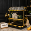 Premium Heavy-Duty Countertop Kitchen Dish Storage Rack