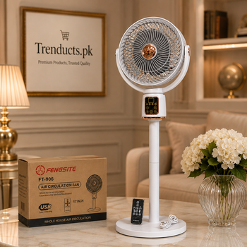 2-in-1 Smart Rechargeable Pedestal Stand Fan