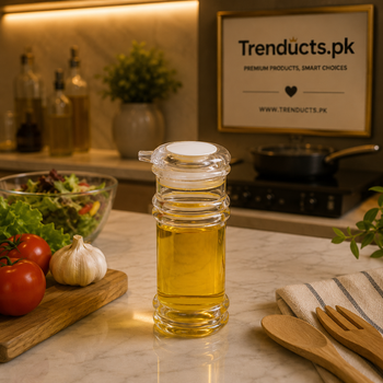 Acrylic Cooking Oil Bottle: Leakproof Dispenser 200ml
