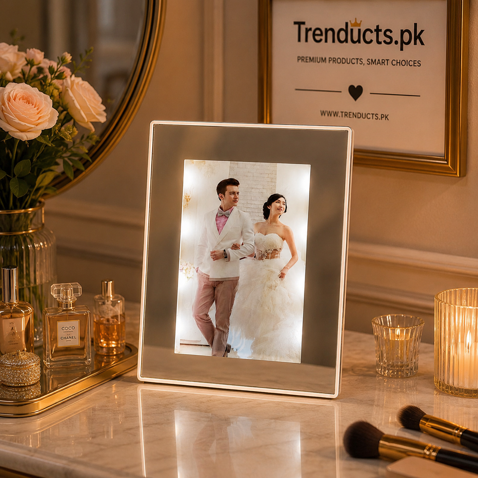Premium LED Photo Frame - Magic Backlit Mirror Memory Showcase