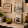 PaperPulse Wall-Mounted Magazine & Book Organizer