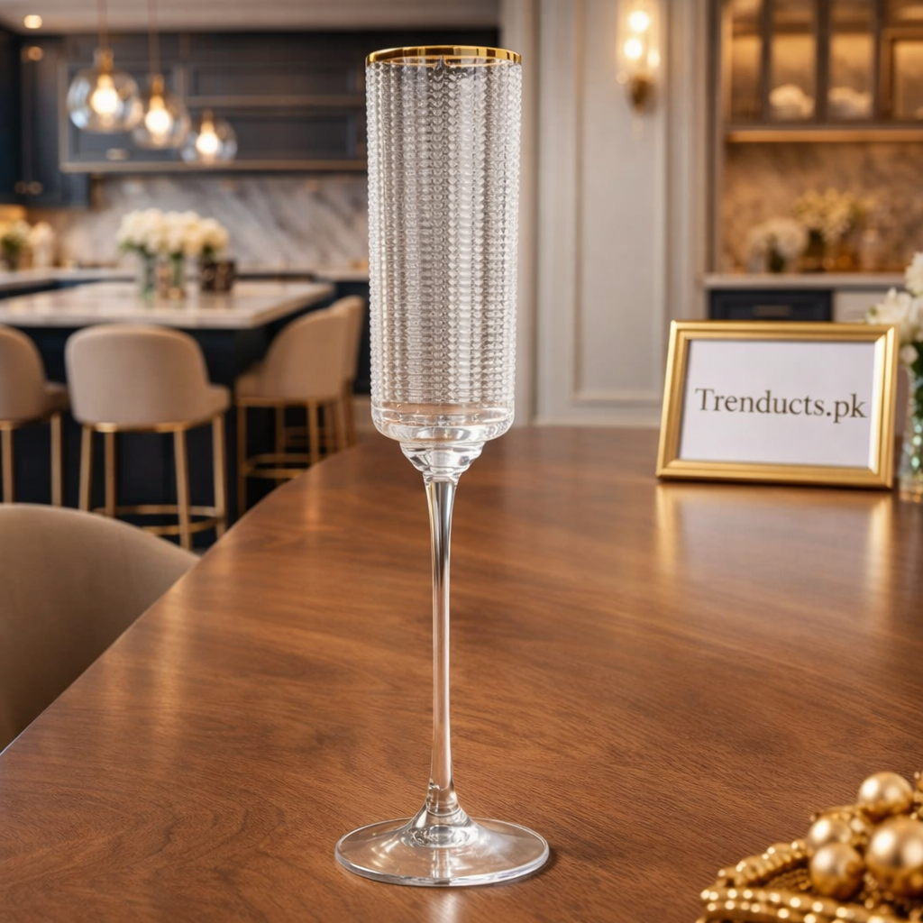 Crystal Champagne Flutes – Classic Set of 6