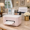 Multifunctional Desktop Tissue Box & Stationery Organizer