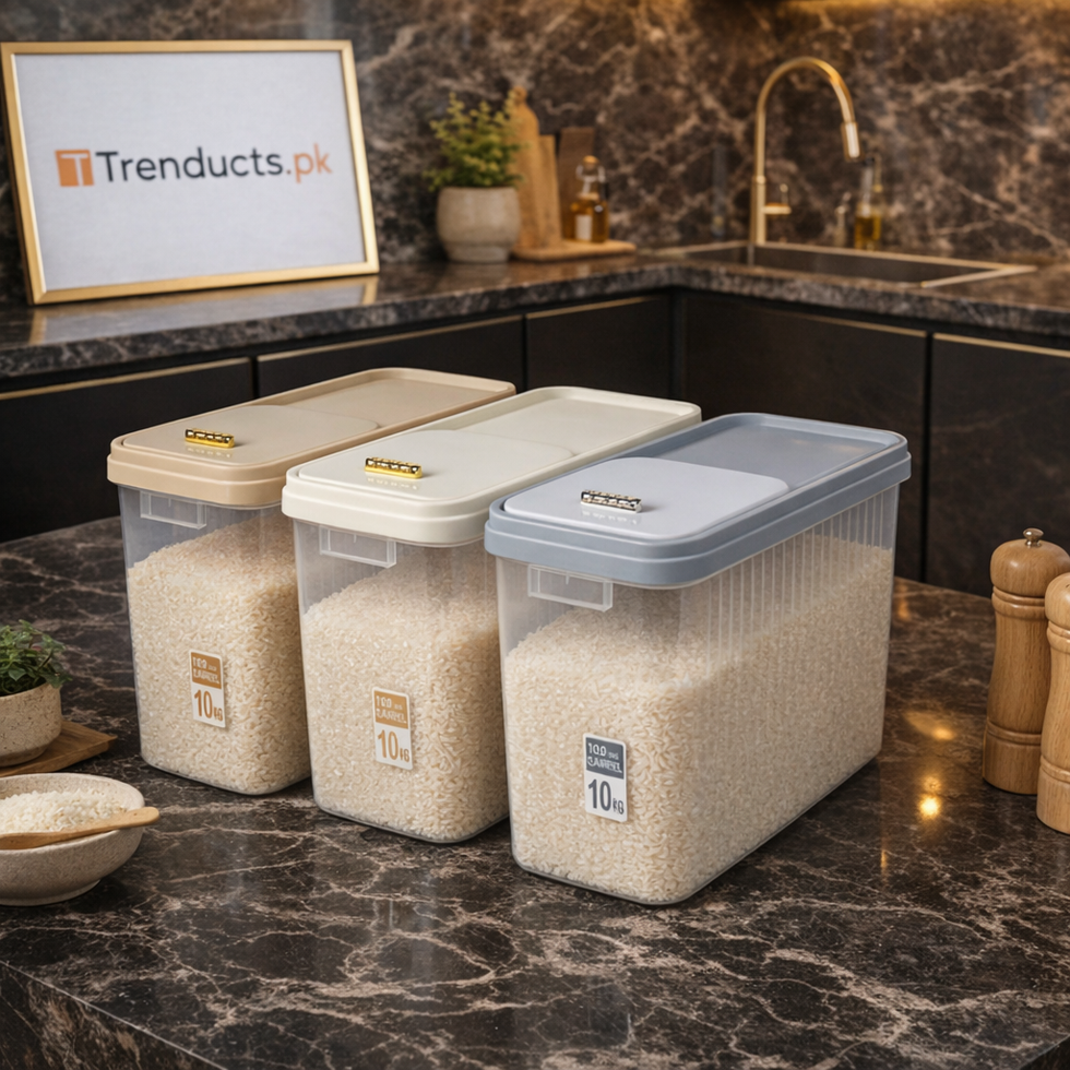 Airtight Rice Storage Container – Moisture-Proof Pantry Organizer