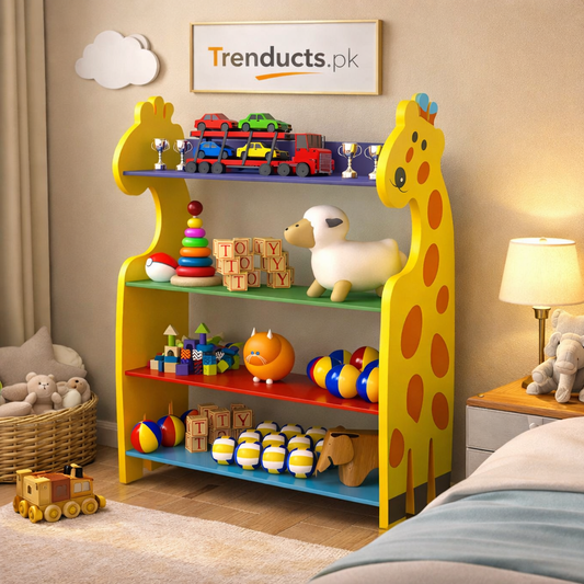 Kids' Giraffe Toy Storage Organizer – Colorful & Sturdy