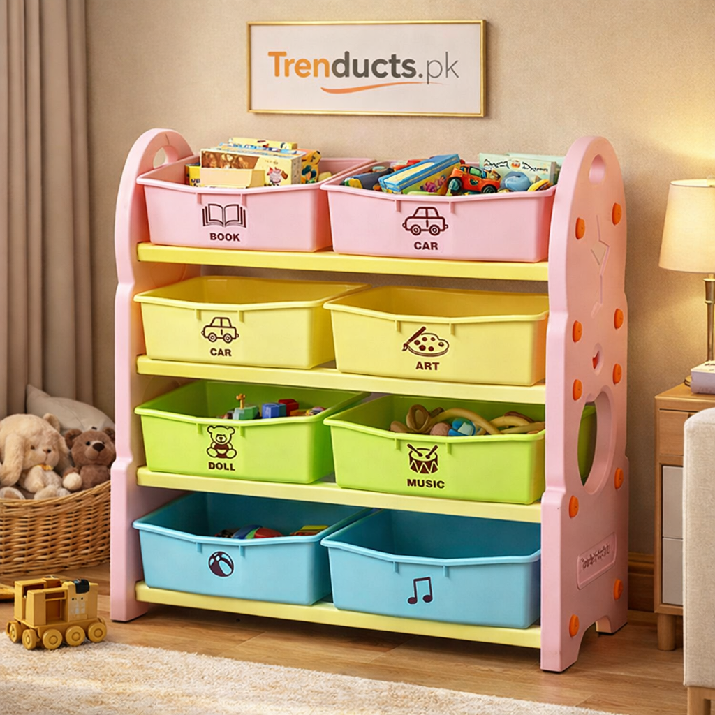 Deluxe Multi-Bin Toy Organizer – Kid-Friendly Storage Solution