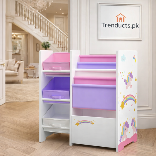 Children’s Vimianzo Bookcase & Display Rack – Kid-Friendly Reading Corner