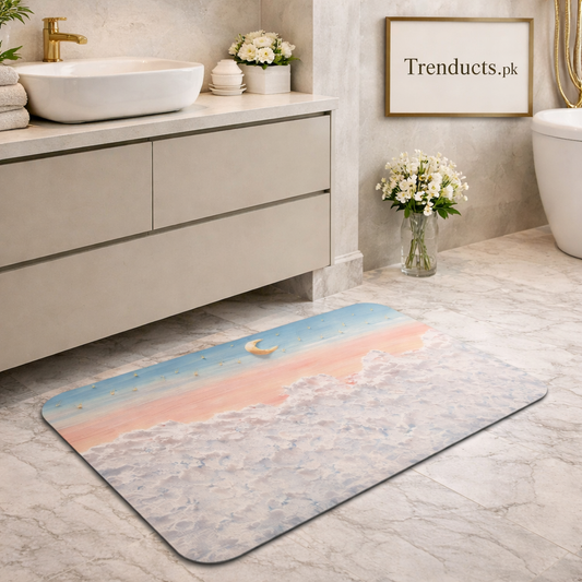 3D-Textured Super-Absorbent Floor Mat – Quick-Dry Bath & Kitchen Rug (23×15 inches)
