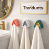 3-Piece Self-Adhesive Towel Holder Set – Drill-Free Wall Mount