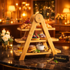 3-Tier Premium Bamboo Display Shelf – Multipurpose Storage Organizer