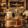 Premium 4-Piece Airtight Storage Jar Set – Countertop Kitchen Organizer