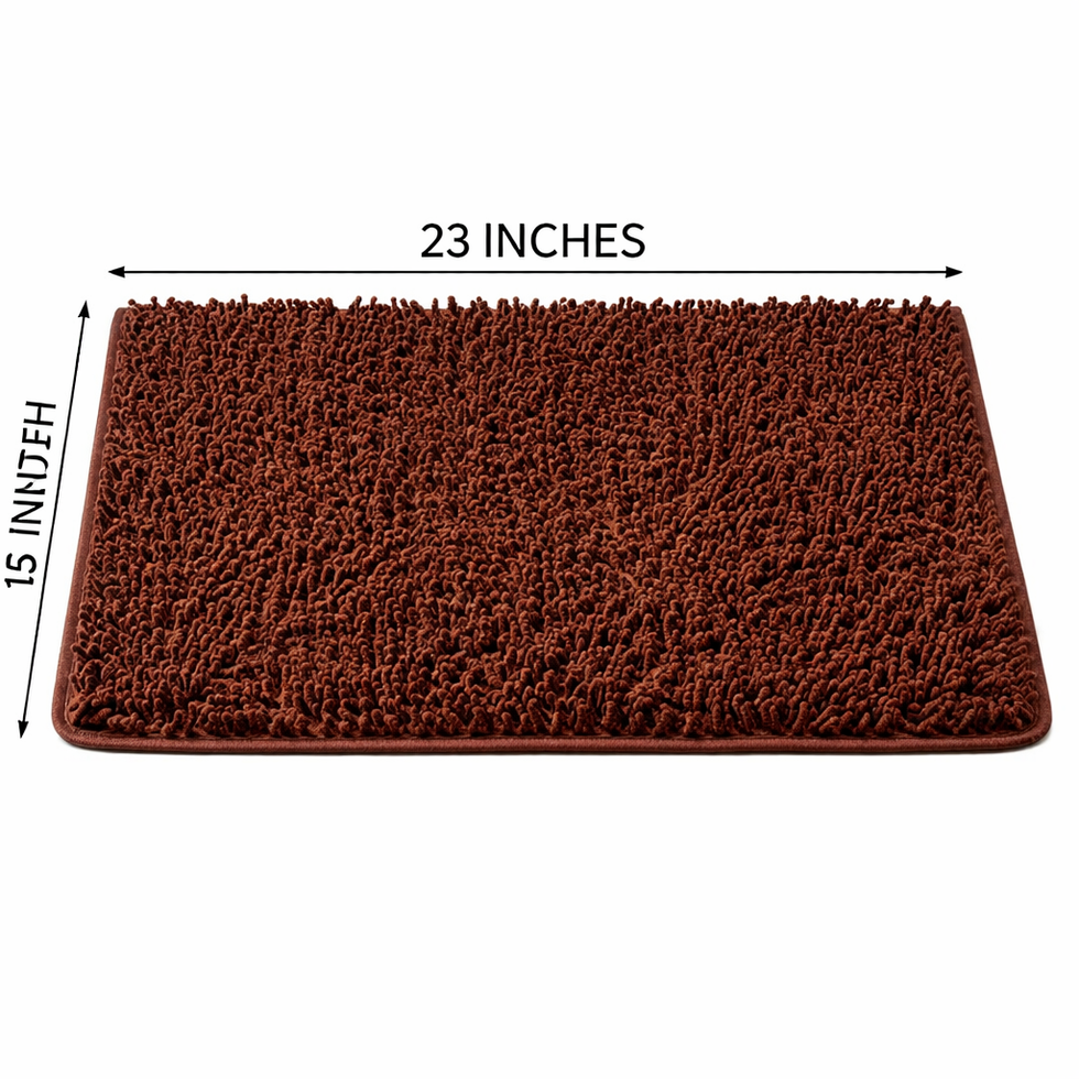 Premium Microfiber Anti-Slip Bath Mat – Ultra Absorbent Soft Bathroom Rug