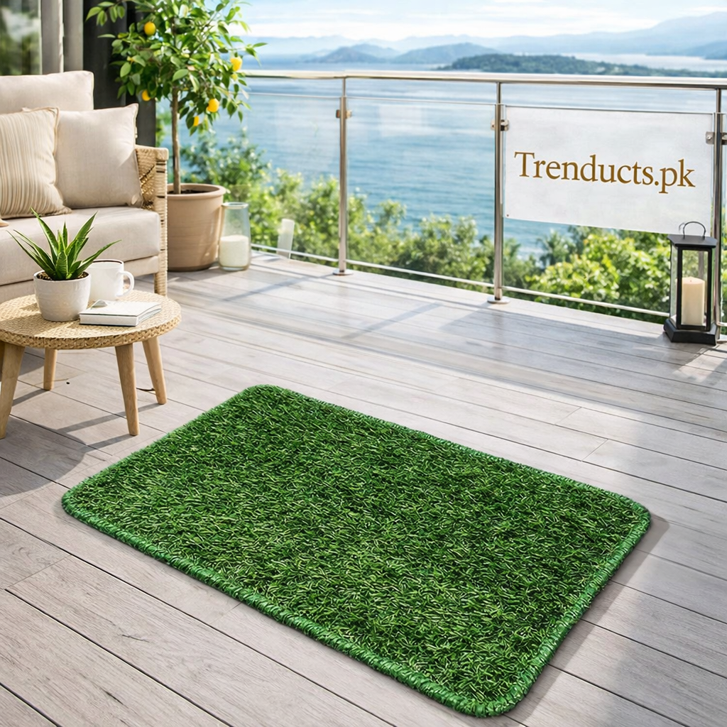 Premium Artificial Grass Door Mat – Weather-Resistant Outdoor Entrance Rug
