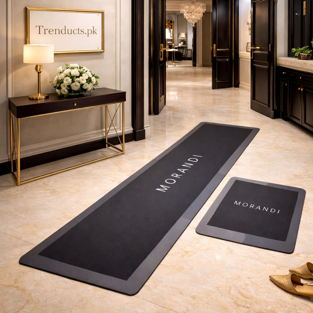 Premium 2-Piece Anti-Slip Runner Set – Large Waterproof Nappa Fabric Mats