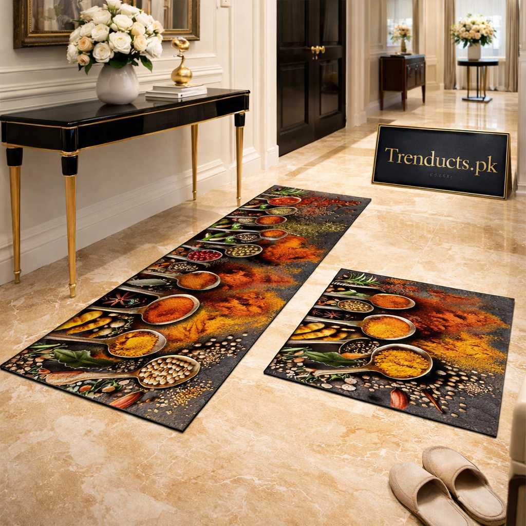 Premium 2-Piece Anti-Slip Runner Set – Large Waterproof Nappa Fabric Mats