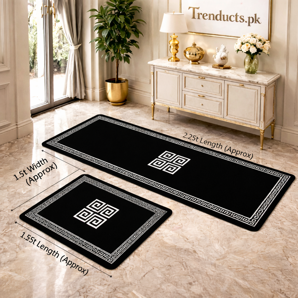 Premium 2-Piece Anti-Slip Runner Set – Large Waterproof Nappa Fabric Mats