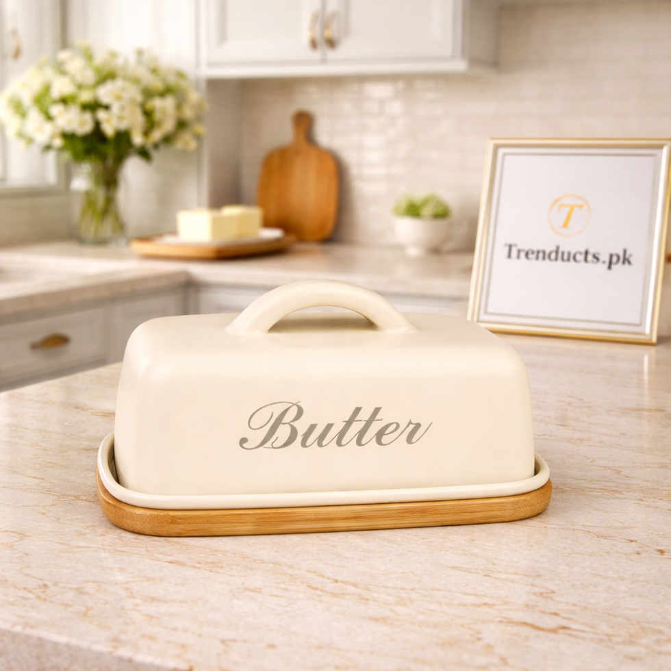 Premium Airtight Butter Dish with Freshness Seal – Deep-Dish Countertop & Fridge Keeper