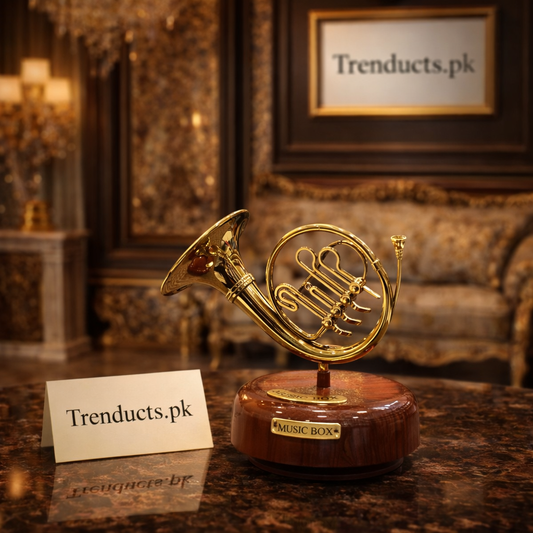 Model 71-4 rotating grand piano music box with mahogany wood finish and miniature piano stool for home decor.