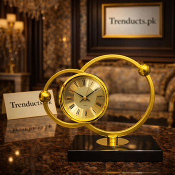 Luxurious Metal Table Clock ZZ