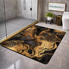 Modern Square-Edge Quick-Dry Bathroom Mat – Super Absorbent Anti-Slip Floor Rug
