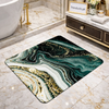 Modern Square-Edge Quick-Dry Bathroom Mat – Super Absorbent Anti-Slip Floor Rug