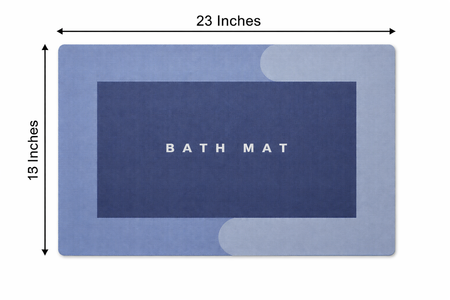 Square Bath & Kitchen Mat – Super Absorbent Quick-Dry Anti-Slip Floor Rug