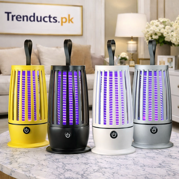 4000mAh Portable Electric Mosquito Killer Lamp with Violet Light and USB Charging for Indoor Outdoor Camping.