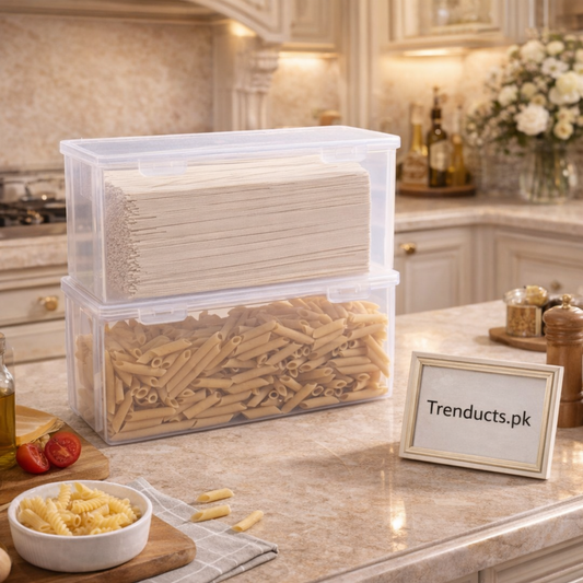Stackable Airtight Food Storage Box – Clear Kitchen Organizer