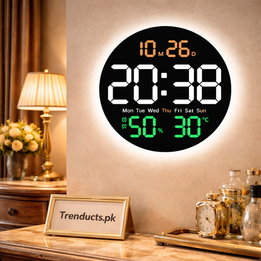 10-Inch Smart LED Digital Wall Clock – Modern Room Decor