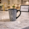 Premium 4-Piece Textured Ceramic Mug Set – Modern Nordic Coffee & Tea Cup Collection