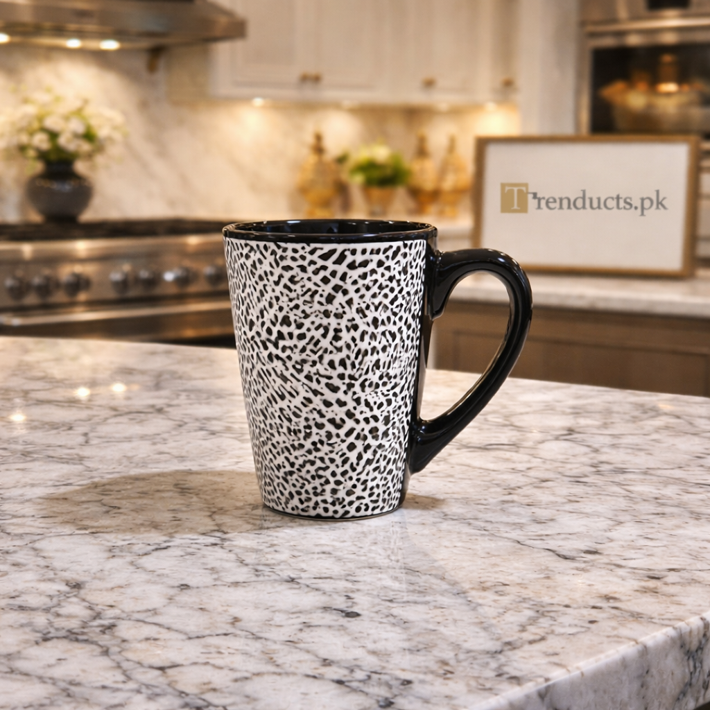 Premium 4-Piece Textured Ceramic Mug Set – Modern Nordic Coffee & Tea Cup Collection