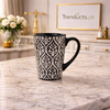 Premium 4-Piece Textured Ceramic Mug Set – Modern Nordic Coffee & Tea Cup Collection