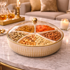 Royal Petal 5-Section Dry Fruit Platter – Elegant Serving Dish