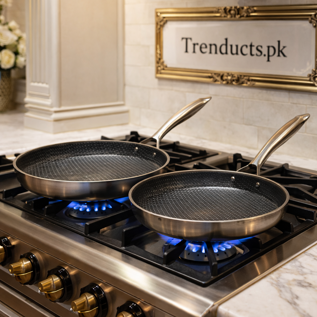 Spider-Web Hybrid Non-Stick Shallow Frypan – Professional Cookware
