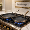 Spider-Web Hybrid Non-Stick Shallow Frypan – Professional Cookware