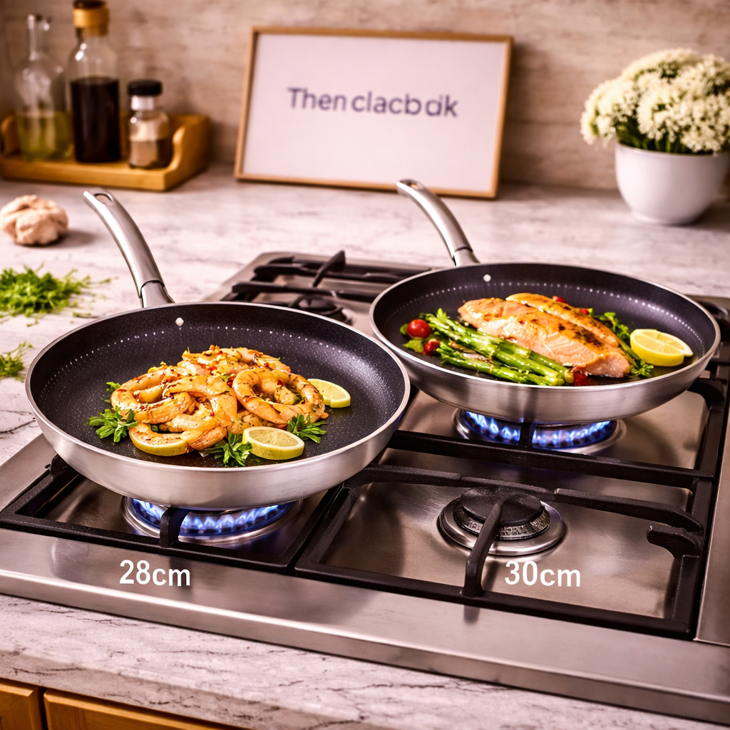 Spider-Web Hybrid Non-Stick Shallow Frypan – Professional Cookware
