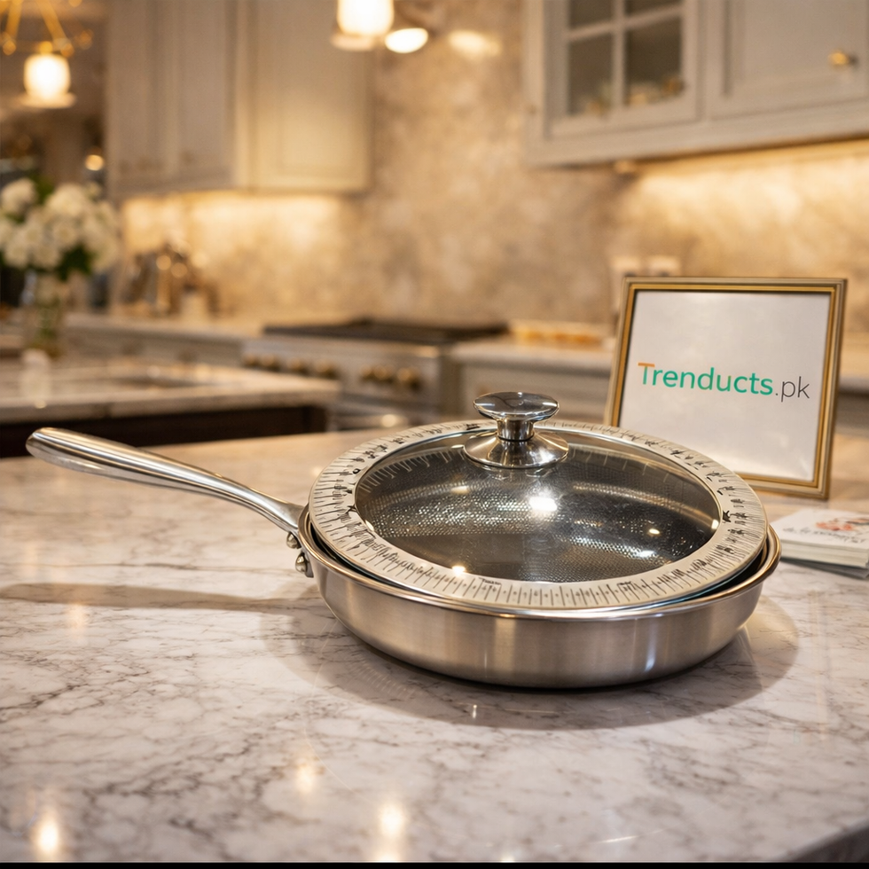 OSFE Tri-Ply Stainless Steel Frypan with Lid – Professional Skillet