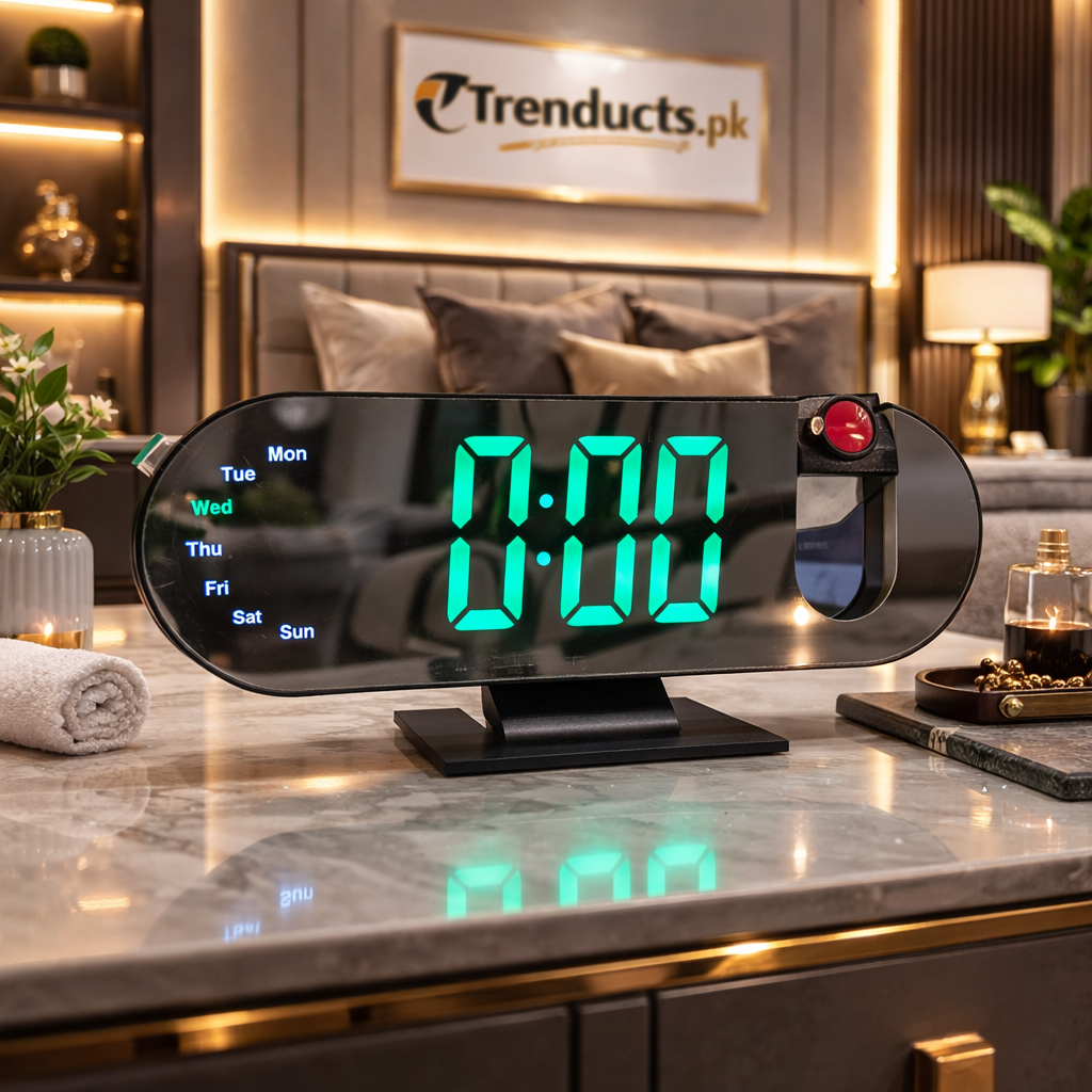 Chrono Beam LED Laser Projection Digital Alarm Clock