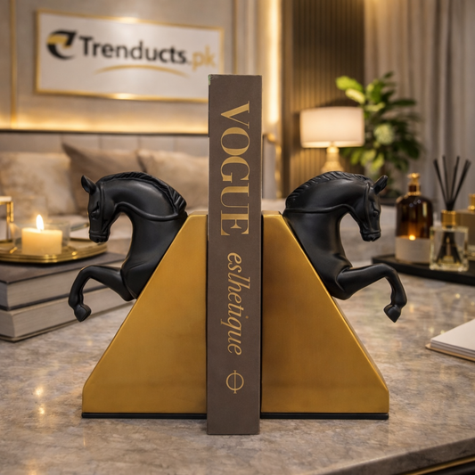 Dynasty Duo Royal Twin Horse Bookends